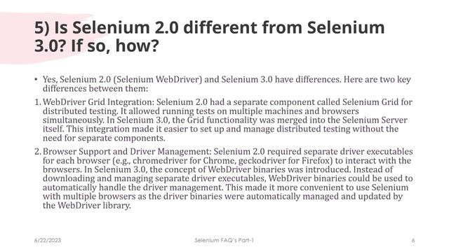 Selenium FAQs Part1 смотреть онлайн