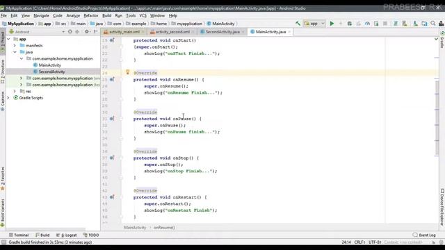 Android tutorial (2018) - 41- Activity Lifecycle Example смотреть онлайн
