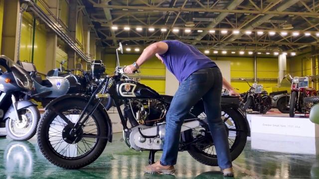 Запуск и звук двигателя Tornax III-30 (Германия, 1930 г.в.) смотреть онлайн