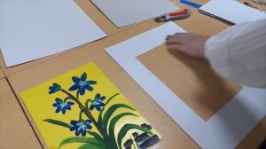 Кружок ИЗО. Паспарту для рисунка своими руками.