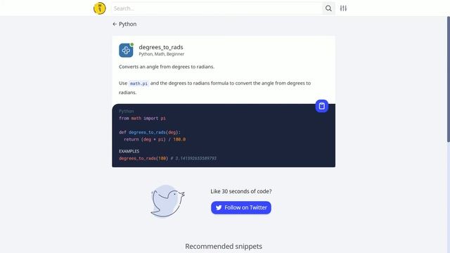 #07 degrees_to_rads | 1일 1파이썬 | Python, Math, Beginner | 30 seconds of code | 김왼손의 왼손코딩 смотреть онлайн