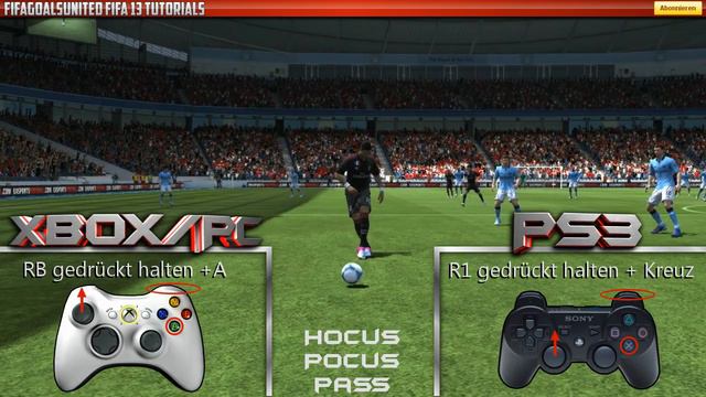FIFA 13 - TRICKPASS TUTORIAL - [ XBOX 360 - PS3 - PC ] DEUTSCH - HD смотреть онлайн