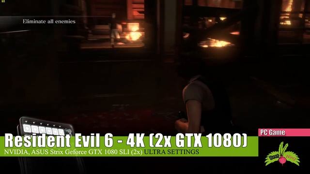 Resident Evil 6 4K 60FPS Ultra settings (2x Nvidia GTX 1080 SLI) - PC смотреть онлайн