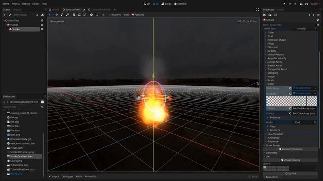 Godot Tutorial: 3D fire using particles - Smoke and Sparks (Part 2) смотреть онлайн