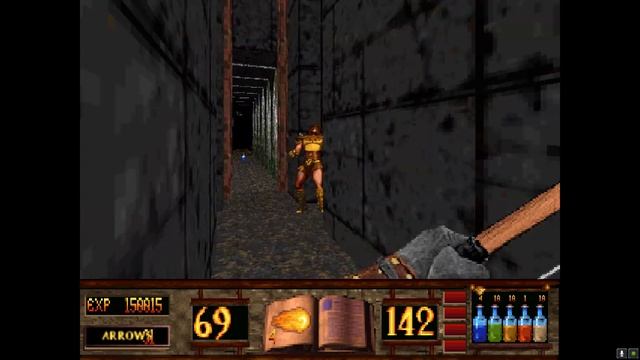 Witchaven II: Blood Vengeance (DOSBox) - Level 12 Crypt of Decay - Uncommented смотреть онлайн