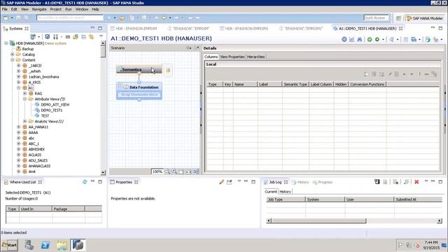 SAP HANA - Attribute View смотреть онлайн