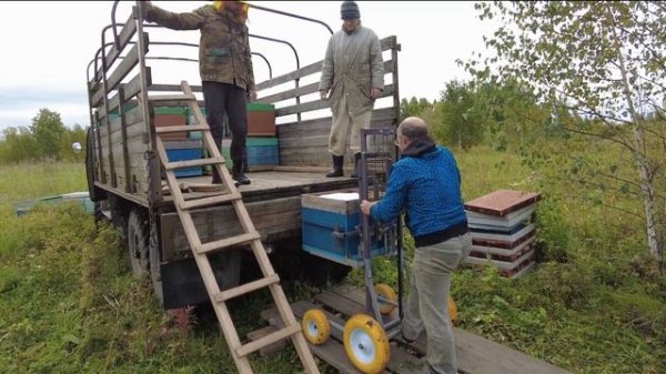 Самодельный апилифт, Пасека Старчевских, Сибирь