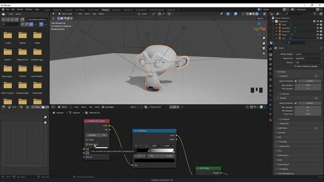 How to Add AMBIENT OCCLUSION in Blender 3.0 | Blender AO Tutorial смотреть онлайн