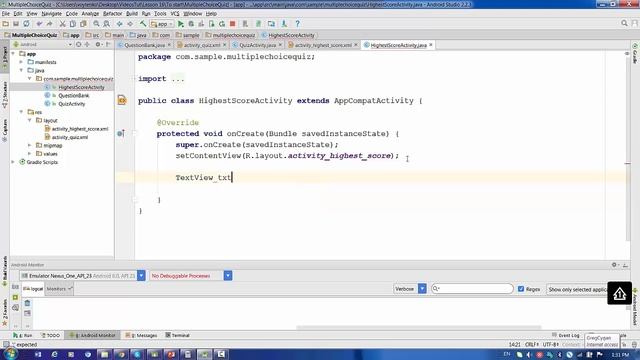Lesson16 Android - Multiple Choice Quiz : save result in SharedPreferences смотреть онлайн