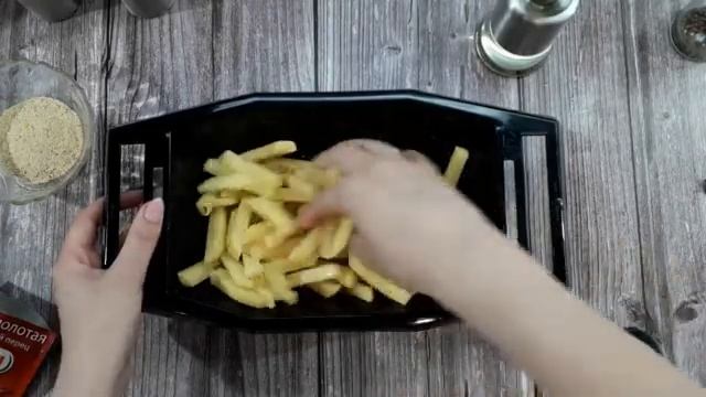 Рецепт Картошки Фри в Духовке, Приготовленной с Минимальным Количеством Масла. смотреть онлайн