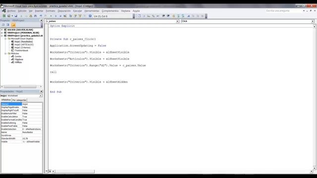 Curso VBA Excel. Trabajo con procedimientos. Práctica guiada III. Vídeo 25 смотреть онлайн