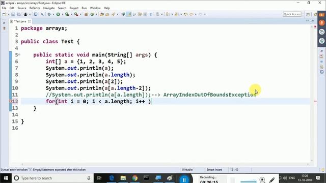Core Java Arrays || full tutorial of Arrays || Core JAVA 13 October 18 By- Third Eye Technology смотреть онлайн