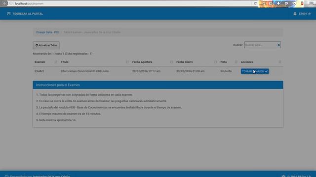 Modulo Examenes - Portal PID Parte 1/2 смотреть онлайн