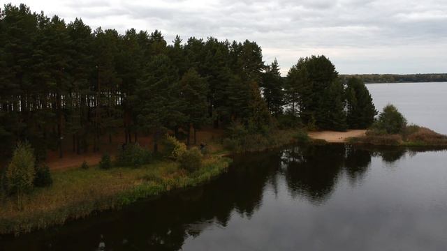 Сосновый бор на берегу Волги. Территория глэмпинга Villy Uley смотреть онлайн