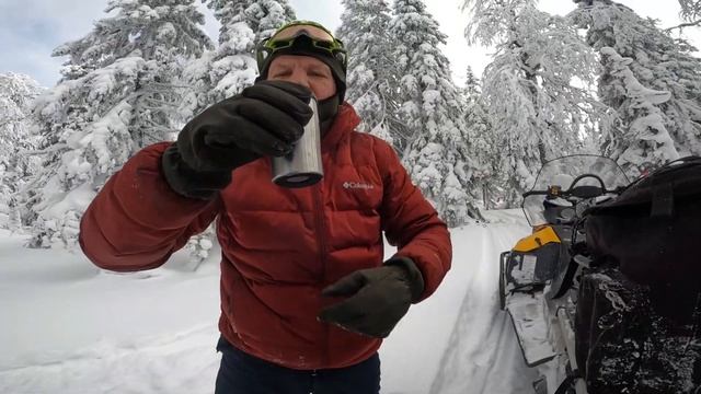 Неудачный фрирайд в Уральских горах. Снежная тайга.