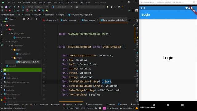 Firebase Authentication for Flutter | Firebase Dependencies, UI Design | Flutter Firebase 2023 [#2] смотреть онлайн