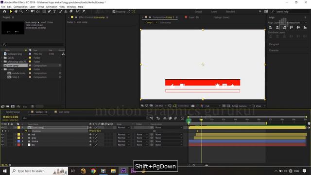 Animated Youtube LIKE & SUBSCRIBE Button | After Effects Animation Tutorial смотреть онлайн