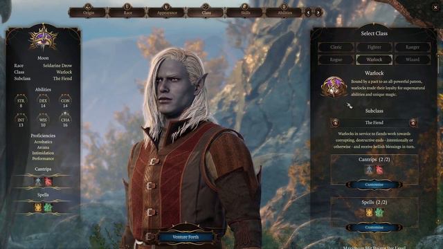 Baldur's Gate 3 - Male Drow Protagonist and Female Drow Dream Character смотреть онлайн