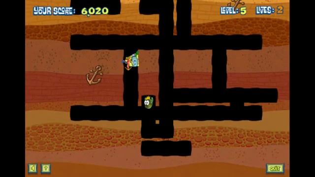 SpongeBob SquarePants Sea Monster Smoosh Let's Play PlayThrough WalkThrough play a game смотреть онлайн