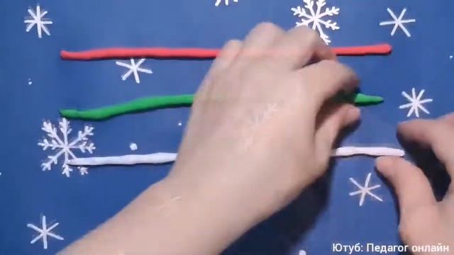 Новогодний леденец из пластилина. Поделки для детей. Просто и быстро! Plasticine. Lollipop. DIY