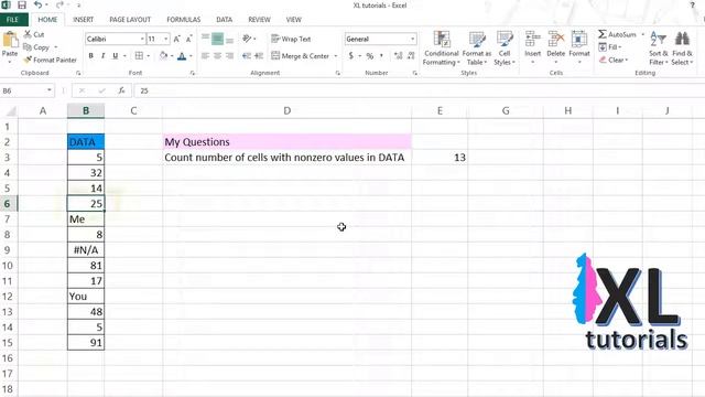 How To Count Number Of Cells With Nonzero Values In Excel смотреть онлайн