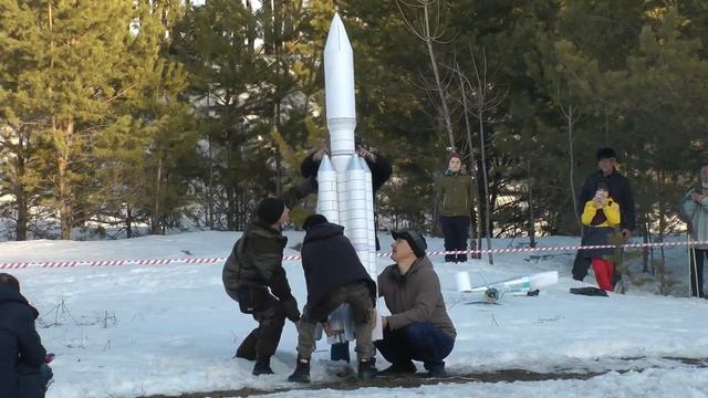 Запуск модели ракеты _Ангара-А5_ смотреть онлайн