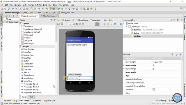 19. HOW TO USE THE WEIGHT ATTRIBUTE IN ANDROID | ANDROID APP DEVELOPMENT смотреть онлайн