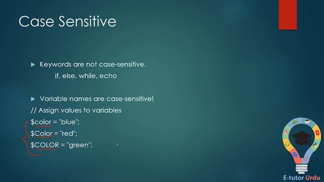 PHP Syntax in Urdu/ Hindi| etutor urdu | Lecture #5 смотреть онлайн