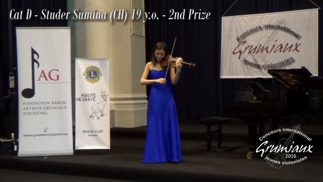 Paganini no. 5, Ysaye Sonata no. 3, Ysaye Mazurka | Sumina Studer смотреть онлайн