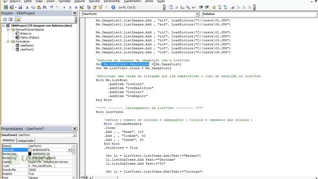 Vídeo 79 - Parte 01 - Trabalhando com Imagens em Listview - Excel VBA смотреть онлайн