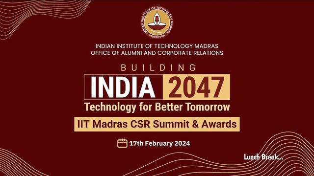 'Building India 2047- Innovative Technologies for a Better Tomorrow' - IIT Madras Summit & Awards смотреть онлайн