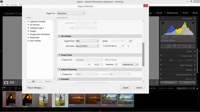 Экспорт фотографий в Lightroom. Как сохранить в лайтрум? смотреть онлайн