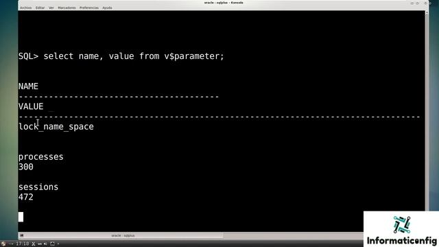Oracle Base de Datos 21c desde cero para principiantes | PARAMETROS DE LA BASE (video 23) смотреть онлайн