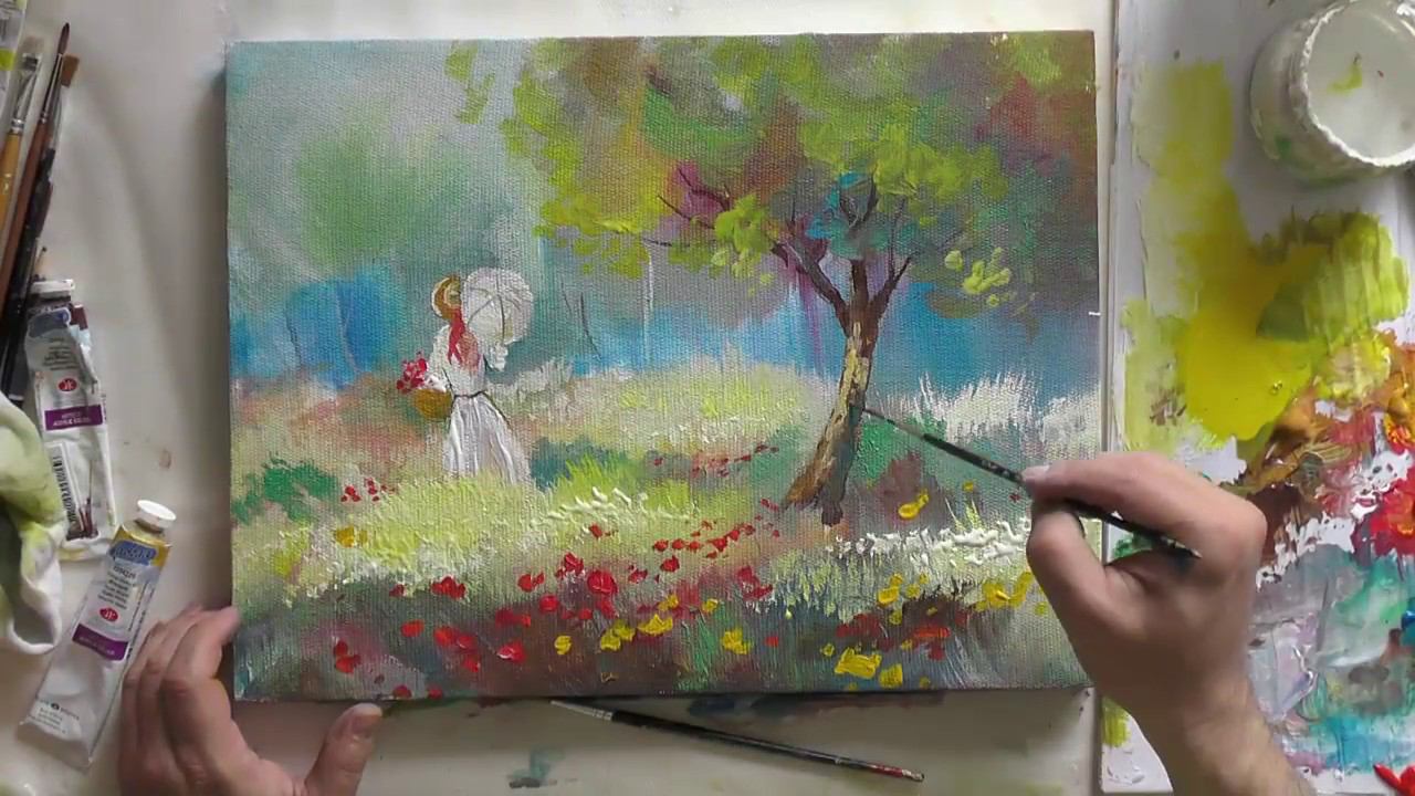 Быстрые зарисовки акрилом. Fast sketches with acrylic. смотреть онлайн