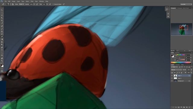Как рисовать в Adobe Photoshop | божья коровка смотреть онлайн