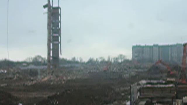 Демонтаж здания скорой помощи в Донецке. Заключительный этап смотреть онлайн
