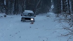 Цепи противоскольжения. Испытания в глубоком снегу. Anti skid chains. Test