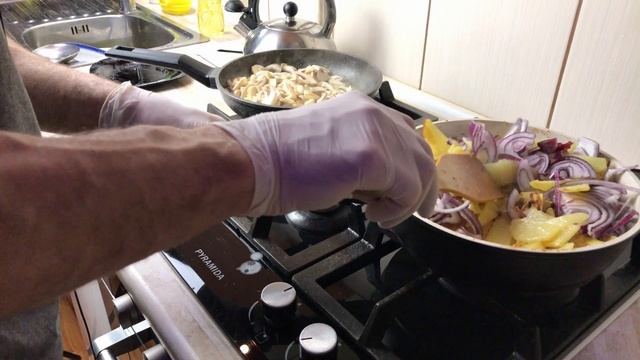 Жареная картошка с грибами (МОЙ ЛЮБИМЫЙ РЕЦЕПТ) смотреть онлайн