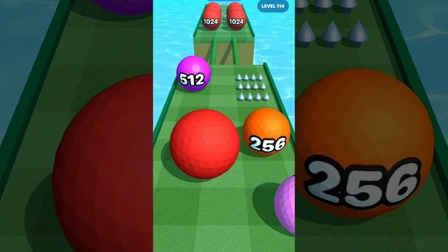Satisfying Ball Run Game 2048 Ball Runner GamePlay смотреть онлайн