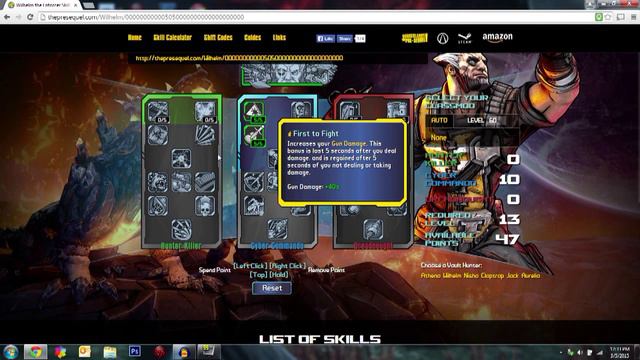 Borderlands Pre Sequel: Wilhelm Skill Point Guide [HD] смотреть онлайн