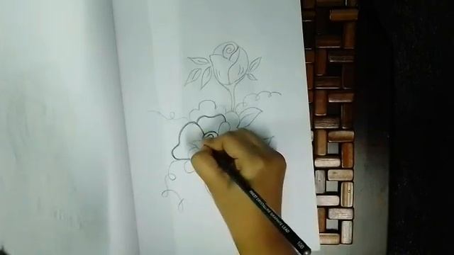 Pencil sketch/easy and simple pencil sketch/how to draw basic pencil sketch/easy drawing of rose смотреть онлайн