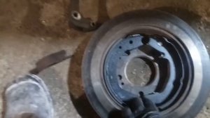 Замена колодок ручника Tucson, Sportage полный привод