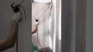 Безвоздушное нанесение шпаклёвки ASPRO 6000