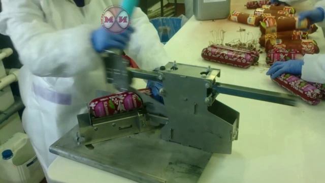 Станок для нарезки колбасы пополам под углом "Самурай" МКС011