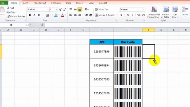 How to create Barcode in MS Excel using barcode font смотреть онлайн