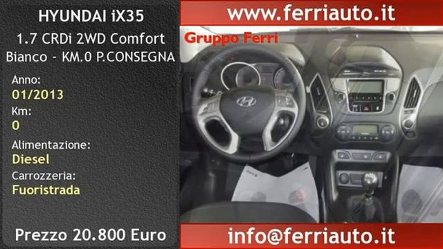 Feletto Umberto, HYUNDAI iX35 1.7 CRDi 2WD Comfort Bianco - KM.0 P.CONSEGNA смотреть онлайн
