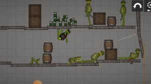 игра, melon playground, зеленые человечки, грабим банк