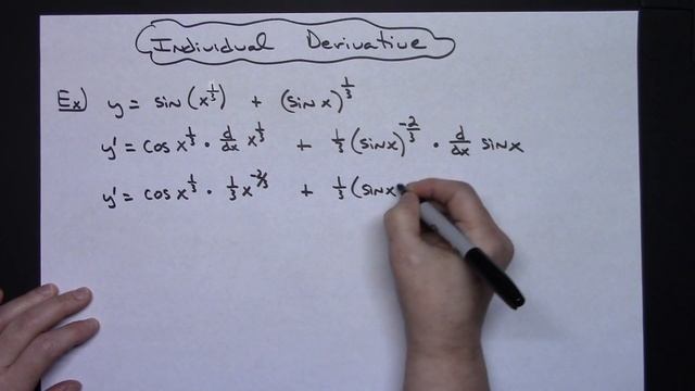 Derivative of sin(x^1/3) + (sinx)^1/3 ❖ Calculus смотреть онлайн