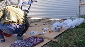 Распаковка, Снегоуборщик ПАРМА МСБ-02-756, бензиновый, самоходный,