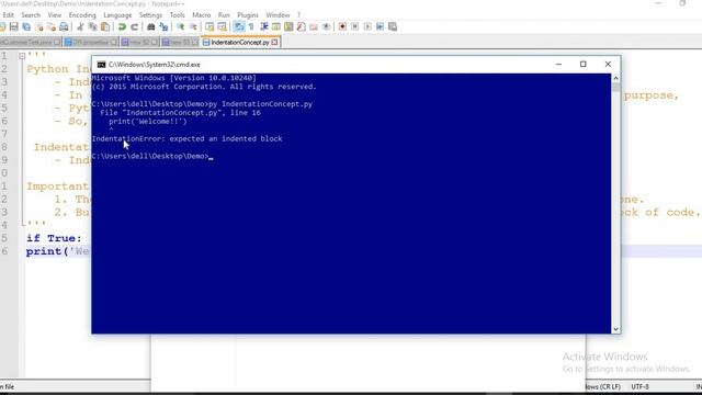 Indentation in Python смотреть онлайн